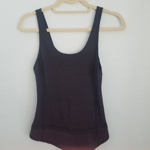 Lululemon Black Striped Tank Top Size 2